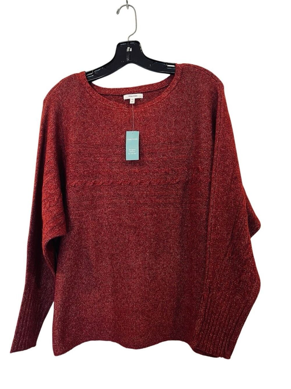Maurices Red Sweater SzM NWT